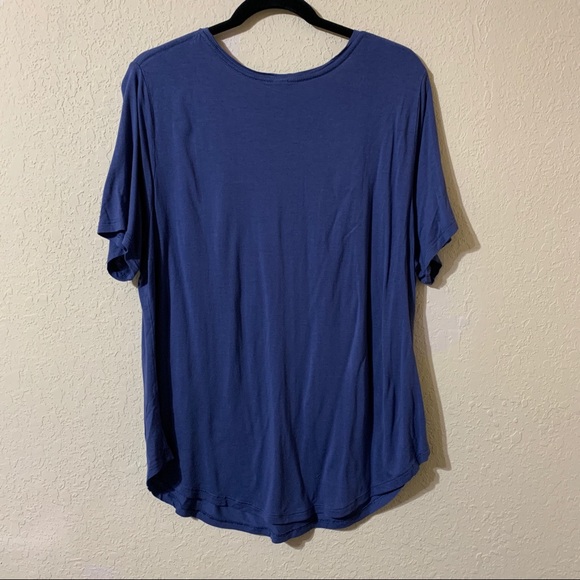 Old Navy Love More Embroidered Blue Shirt 2X XXL - Picture 5 of 7